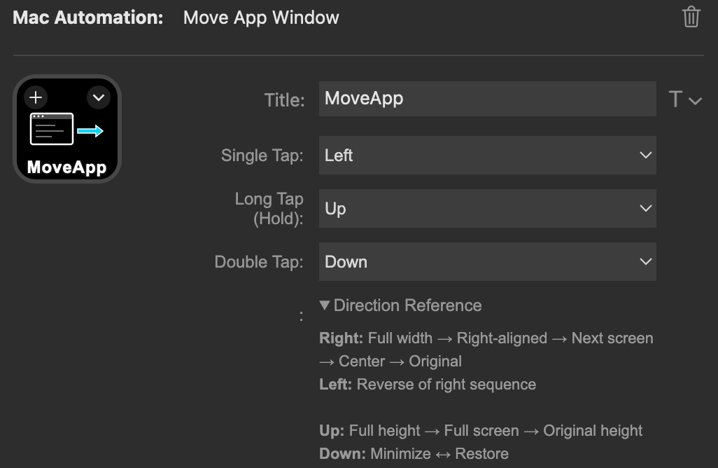 Move App Configuration